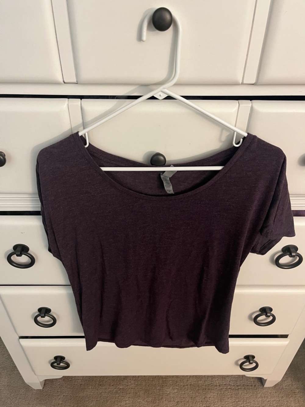 Next Level Apparel Scoop Neck Short Sleeve Top - Plum